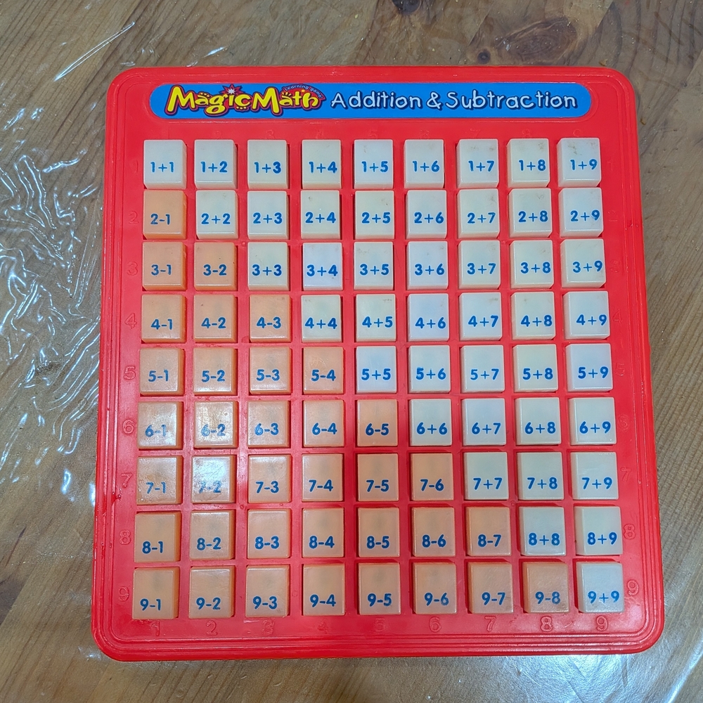 Vintage 1993 MagicMath Addition /subtraction Educational Learning Board
